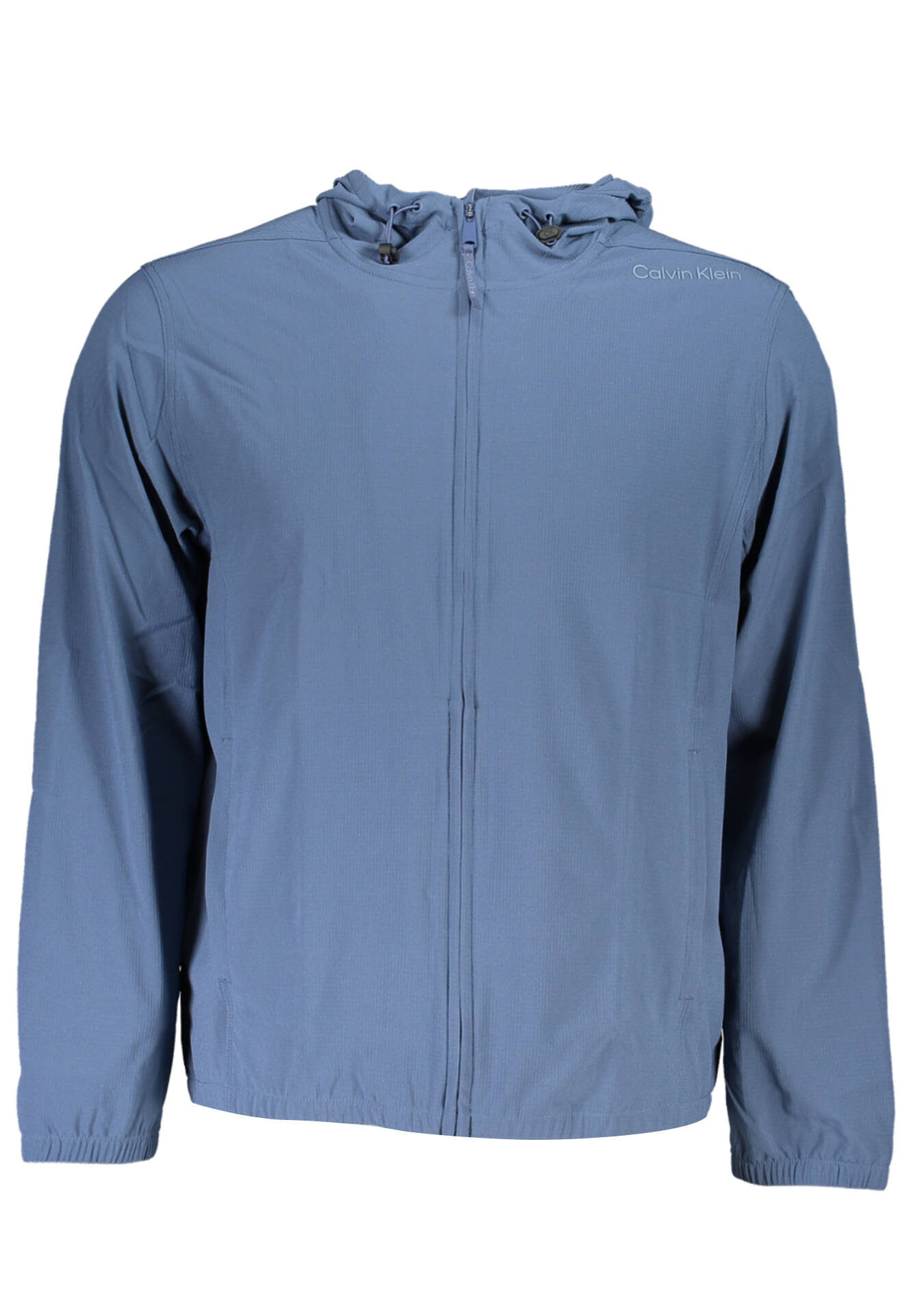 CALVIN KLEIN MEN'S BLUE ZIPPED SWEATSHIRT