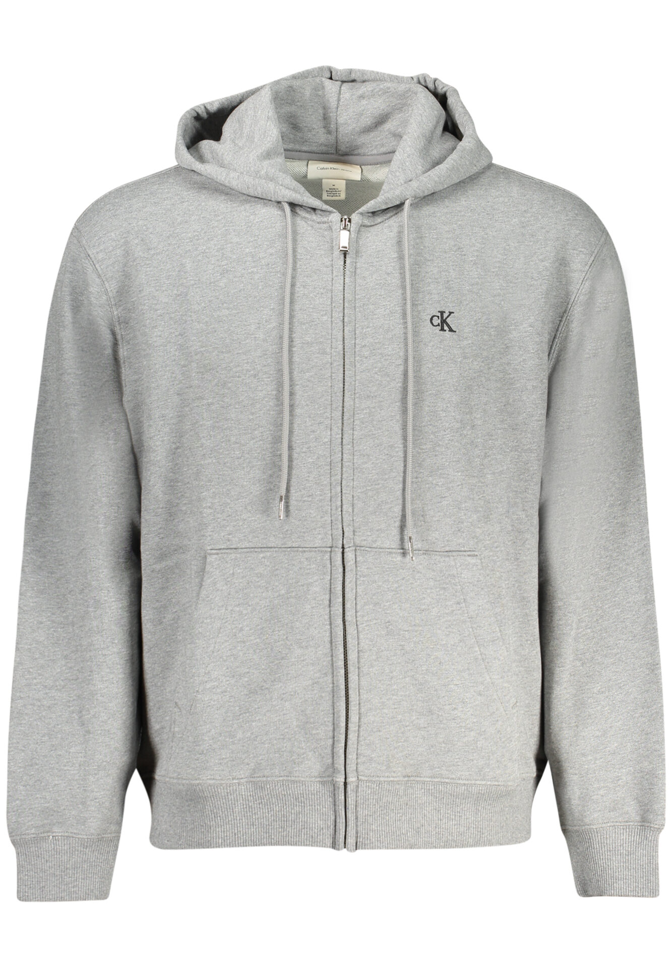 CALVIN KLEIN MEN'S ZIPPED SWEATSHIRT GREY