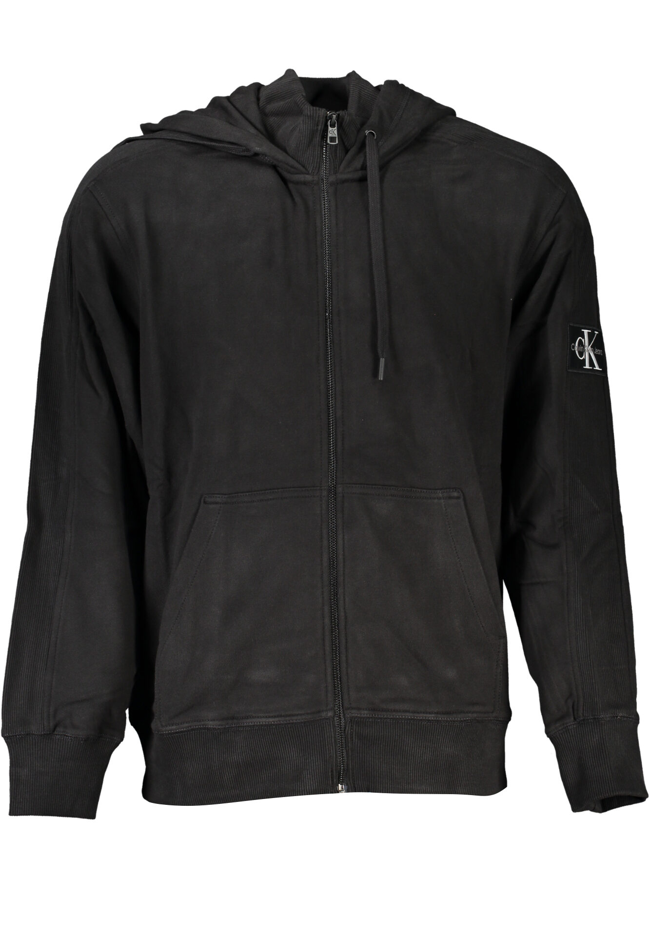 CALVIN KLEIN MEN'S BLACK ZIP SWEATSHIRT