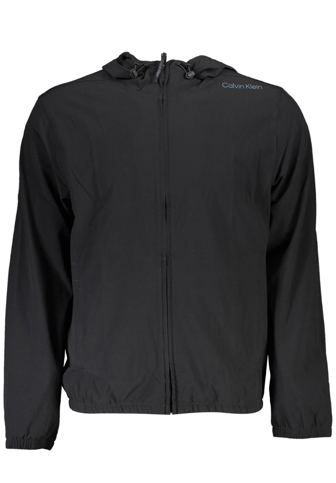 CALVIN KLEIN MEN'S BLACK ZIPPED SWEATSHIRT