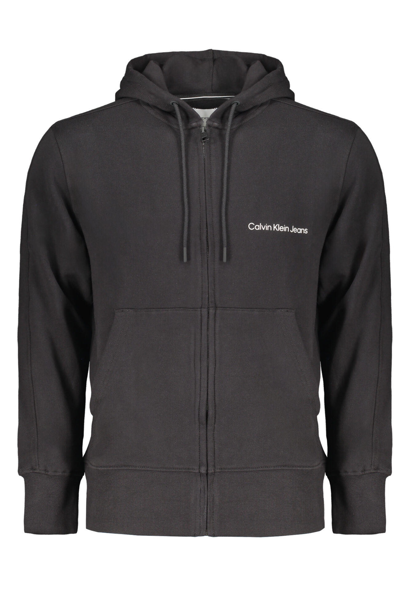 CALVIN KLEIN MEN'S BLACK ZIP SWEATSHIRT