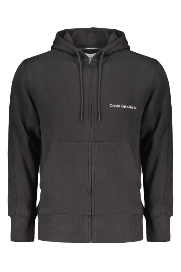 CALVIN KLEIN juodas vyriškas džemperis su užtrauktuku
