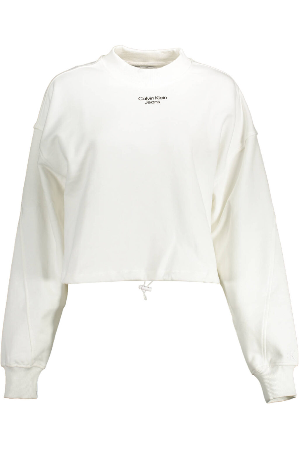 CALVIN KLEIN BALTAS MOTERIŠKAS DŽEMPERIS BE UŽTRAUKTUKO