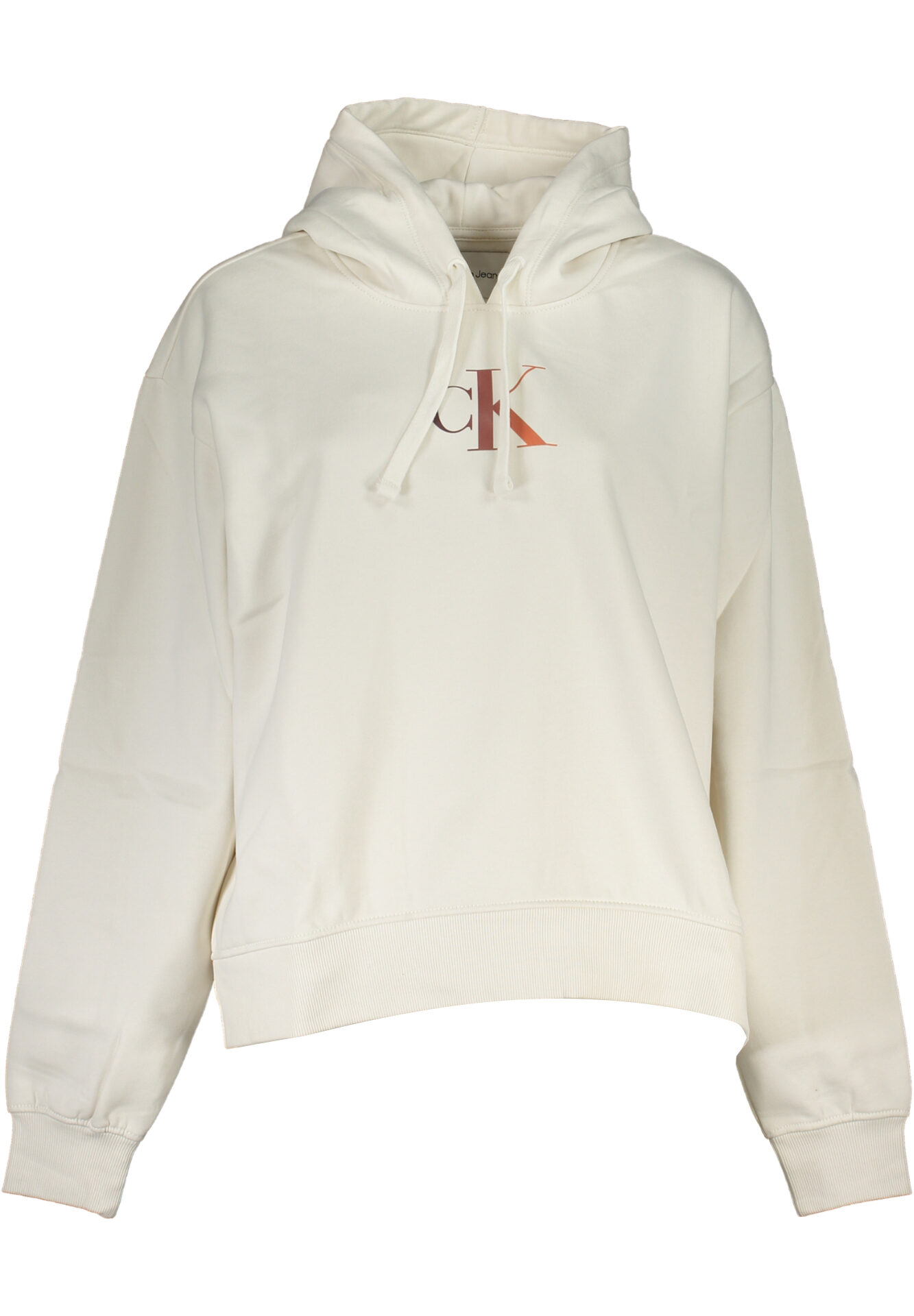 CALVIN KLEIN WOMEN'S ZIPLESS SWEATSHIRT WHITE