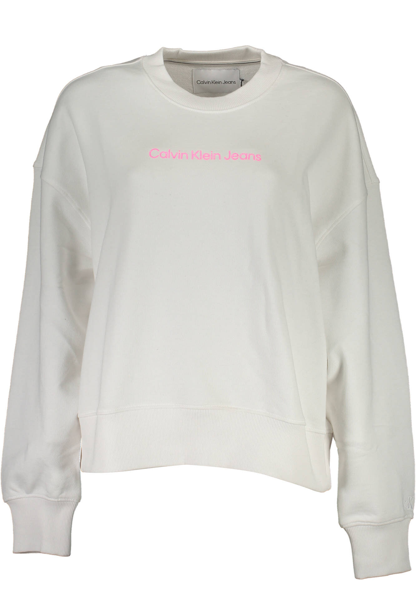 CALVIN KLEIN SWEATSHIRT WITHOUT ZIP WOMEN WHITE