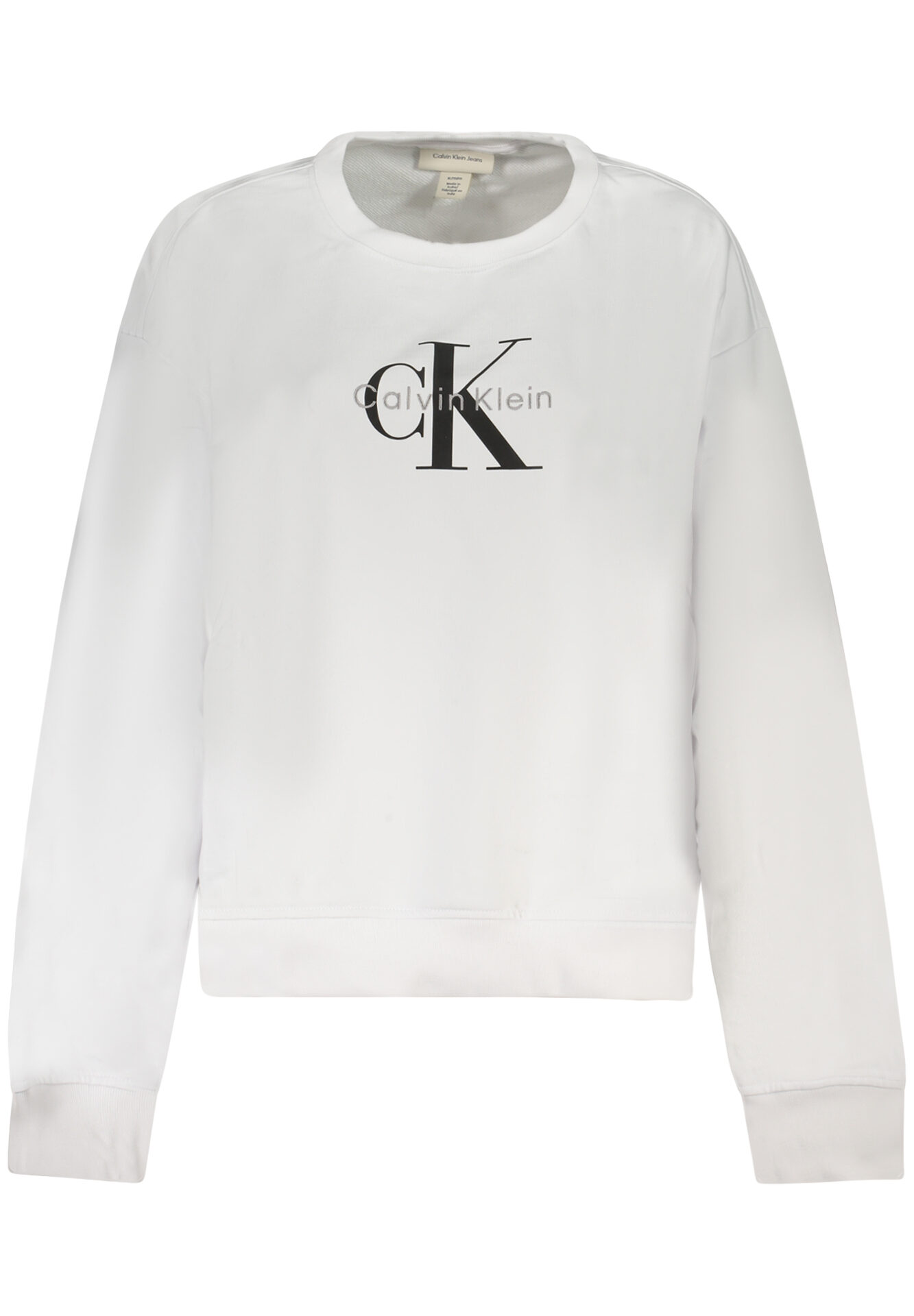 CALVIN KLEIN WOMEN'S ZIP-UP SWEATSHIRT WHITE