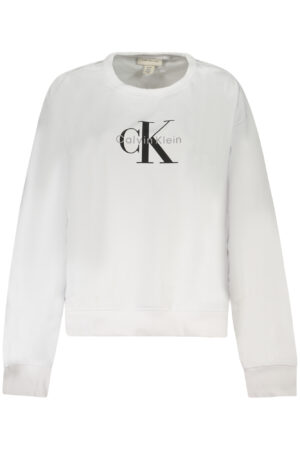 CALVIN KLEIN moteriškas užsegamas džemperis, baltas