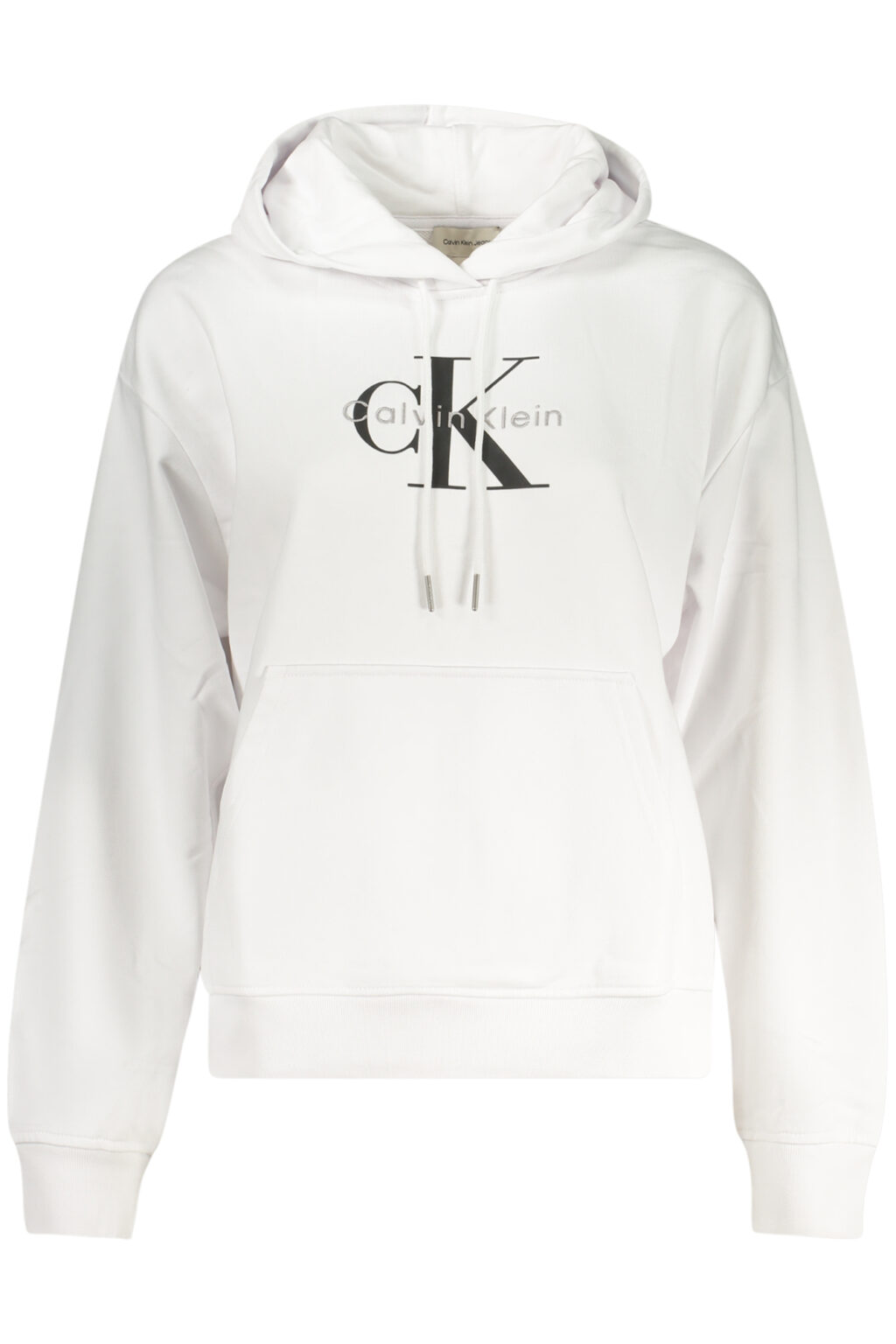 calvinkleinfelpasenzazipdonnabianco_1 CALVIN KLEIN moteriškas baltas džemperis su užtrauktuku