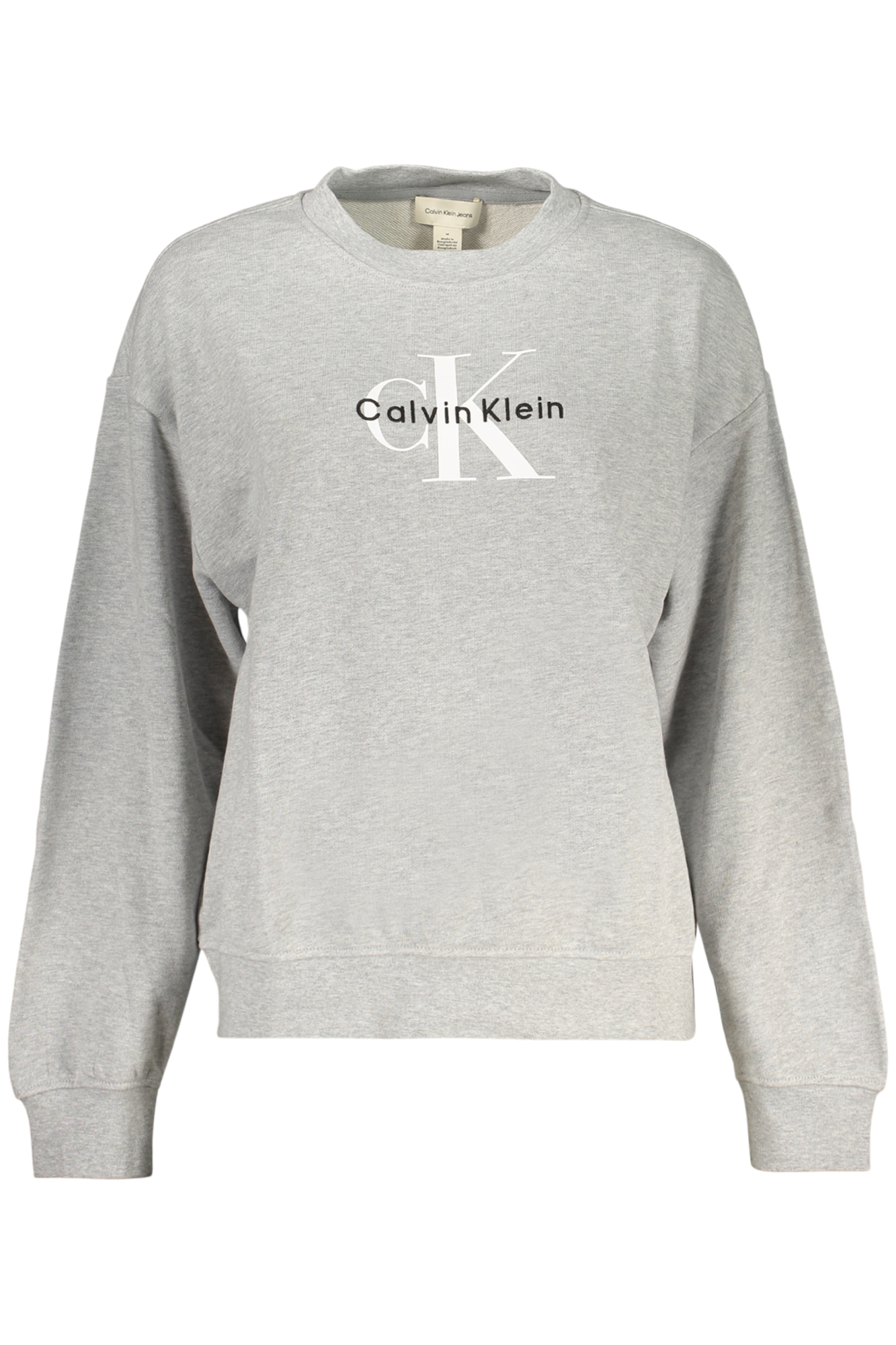 CALVIN KLEIN WOMEN'S GRAY ZIP-UP SWEATSHIRT CALVIN KLEIN WOMEN'S GRAY ZIP-UP SWEATSHIRT