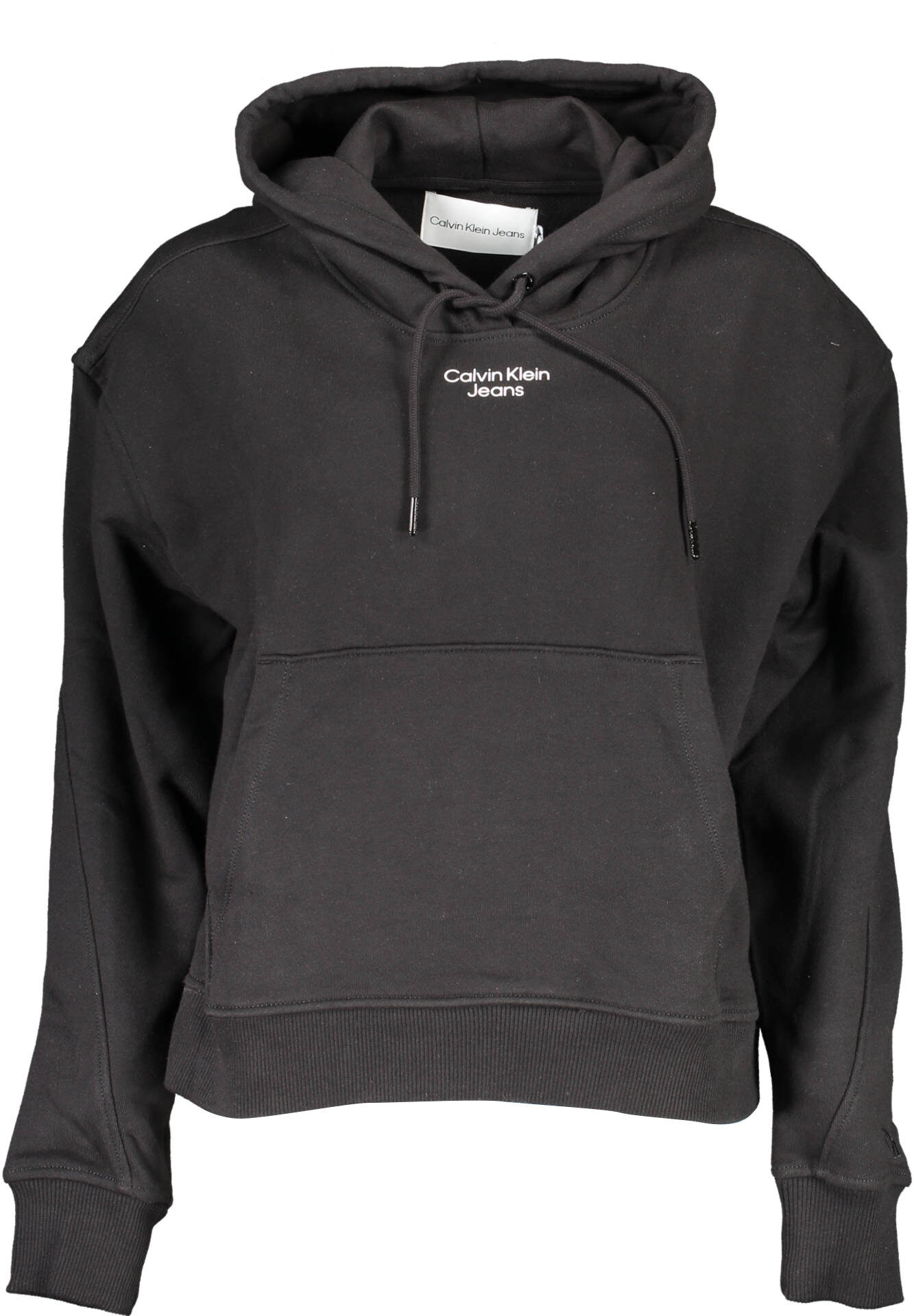 CALVIN KLEIN SWEATSHIRT WITHOUT ZIP WOMAN BLACK