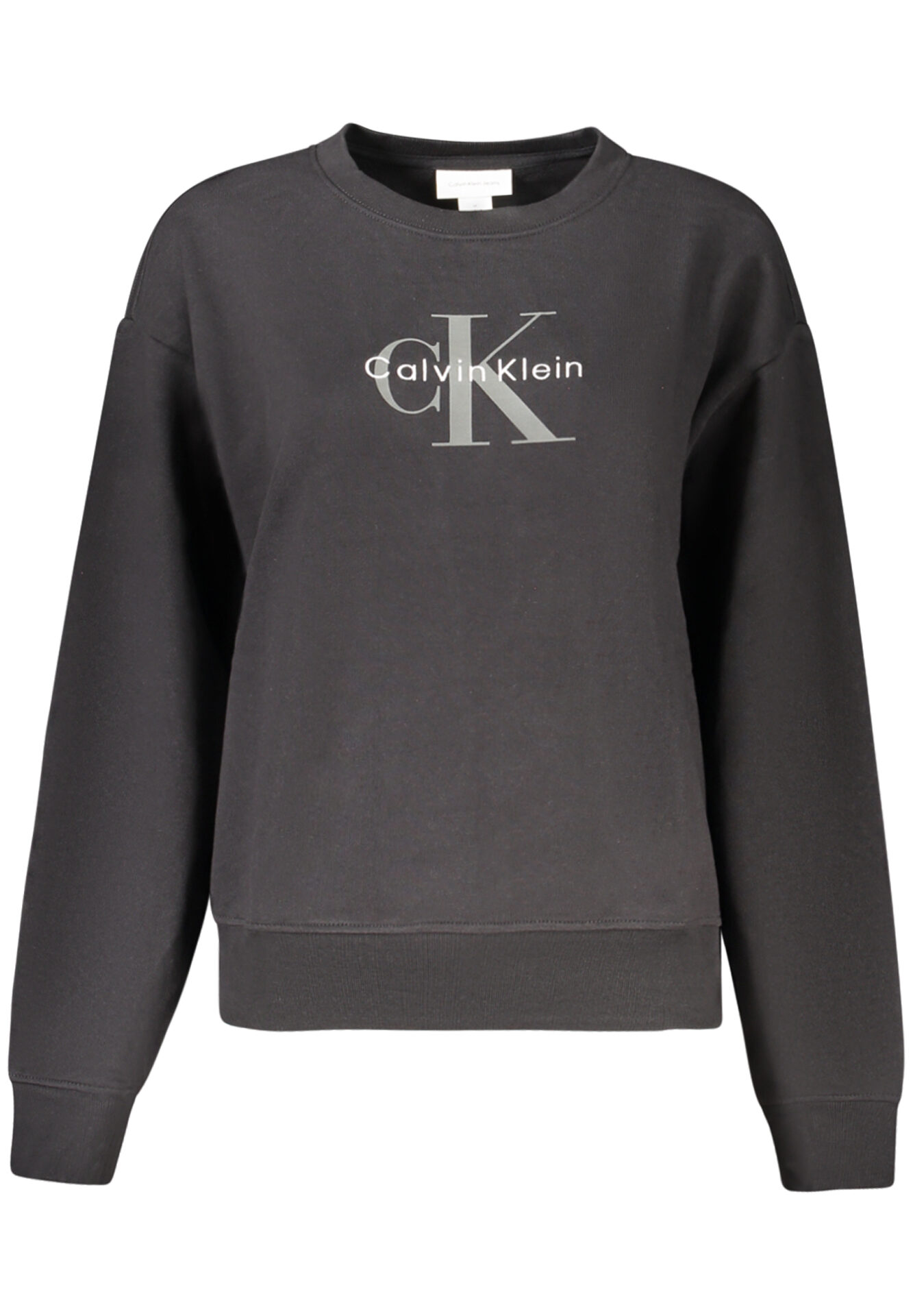 CALVIN KLEIN WOMEN'S BLACK ZIP-UP SWEATSHIRT