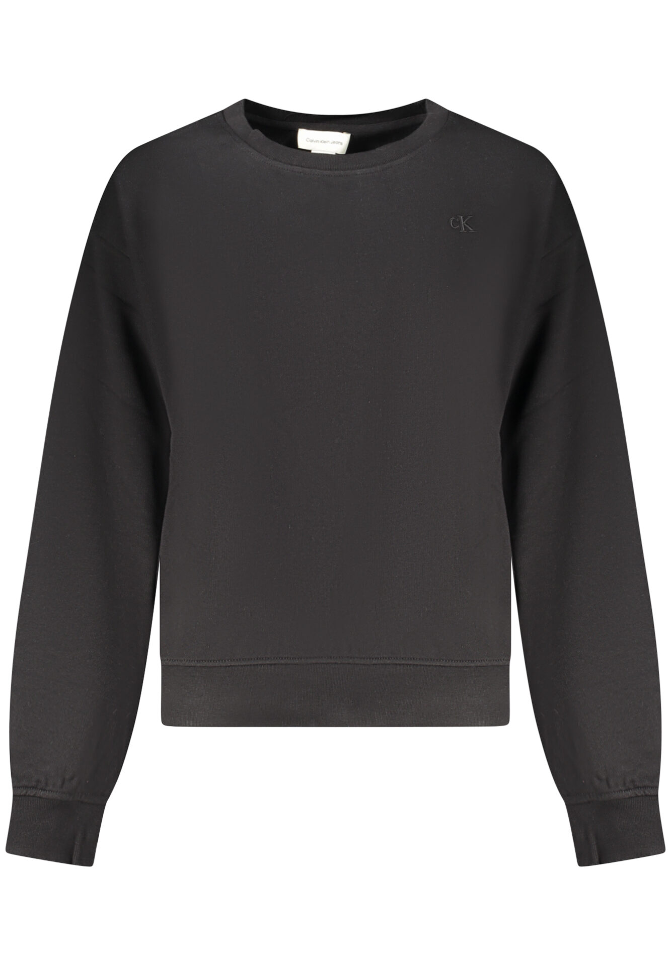 CALVIN KLEIN WOMEN'S BLACK ZIP-UP SWEATSHIRT