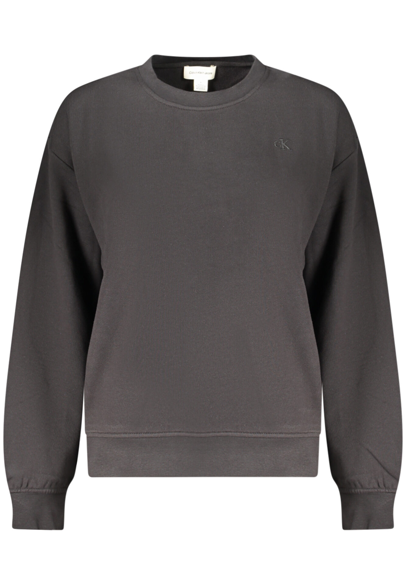CALVIN KLEIN WOMEN'S BLACK ZIP-UP SWEATSHIRT