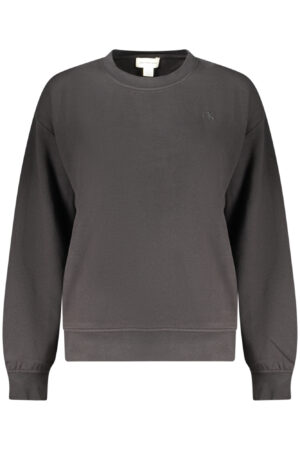 CALVIN KLEIN WOMEN'S BLACK ZIP-UP SWEATSHIRT