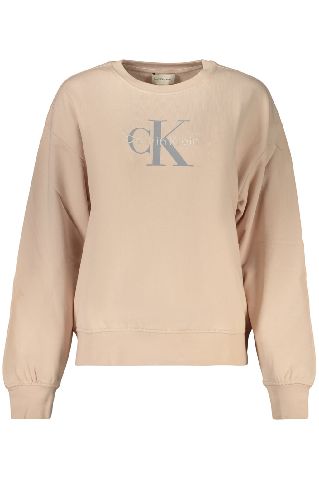 calvinkleinfelpasenzazipdonnarosa_1 CALVIN KLEIN rožinis moteriškas džemperis su užtrauktuku
