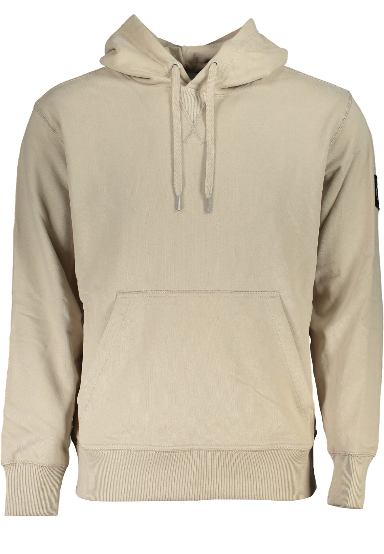CALVIN KLEIN MEN'S BEIGE ZIPLESS SWEATSHIRT