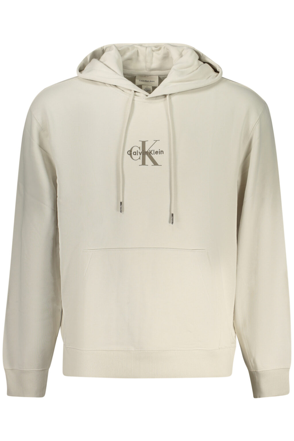 CALVIN KLEIN vyriškas užsegamas džemperis, smėlio spalvos