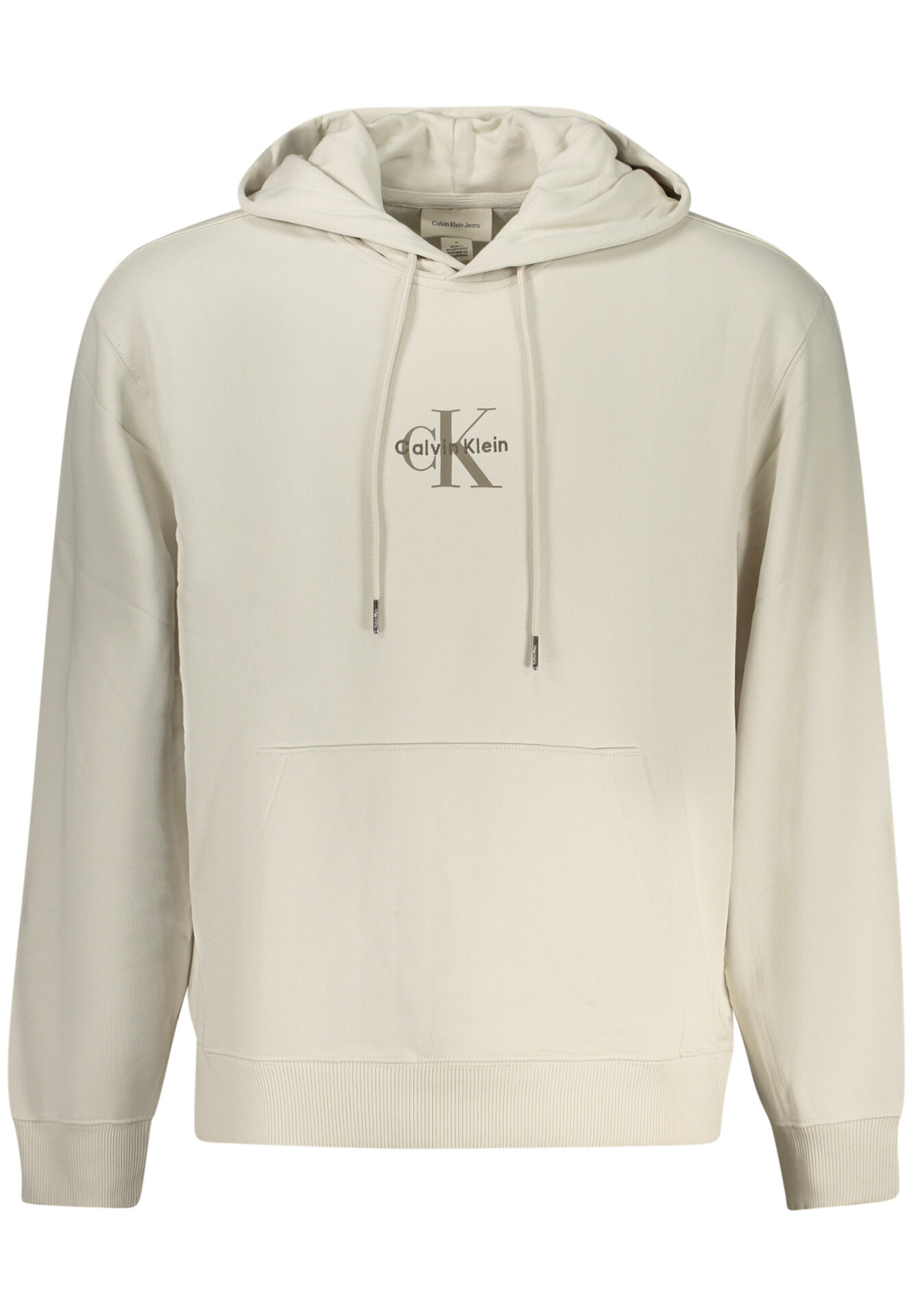 CALVIN KLEIN MEN'S ZIP-UP SWEATSHIRT, BEIGE