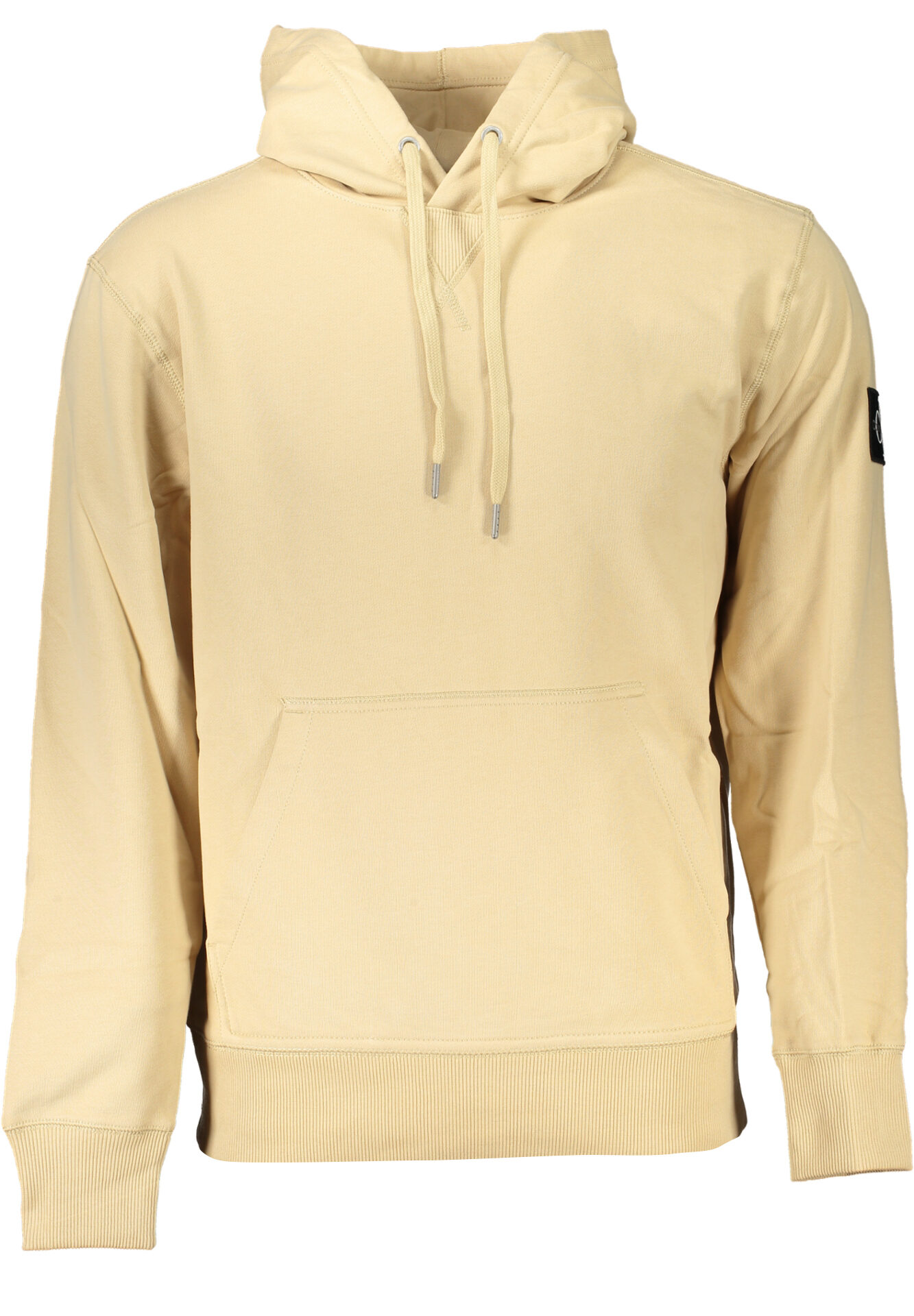 CALVIN KLEIN MEN'S BEIGE ZIPLESS SWEATSHIRT