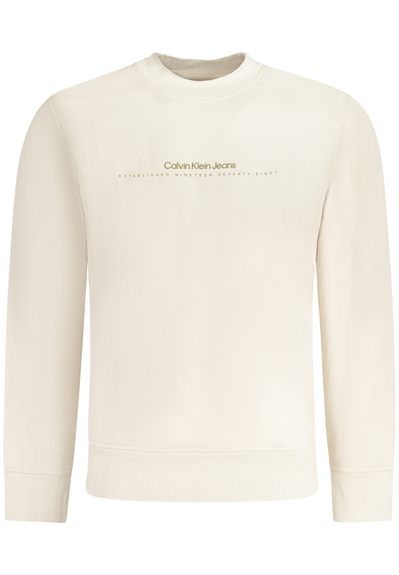 CALVIN KLEIN SWEATSHIRT WITHOUT ZIP MEN BEIGE