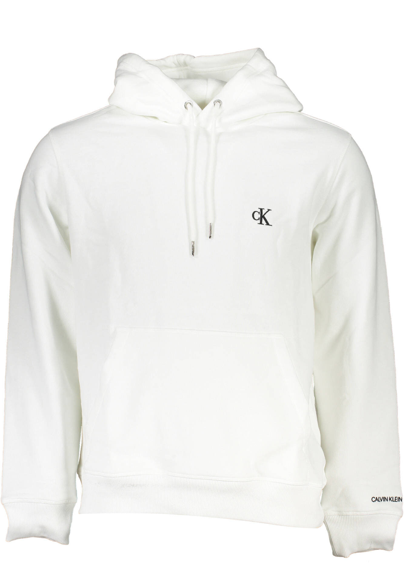 CALVIN KLEIN MEN'S WHITE ZIPLESS SWEATSHIRT