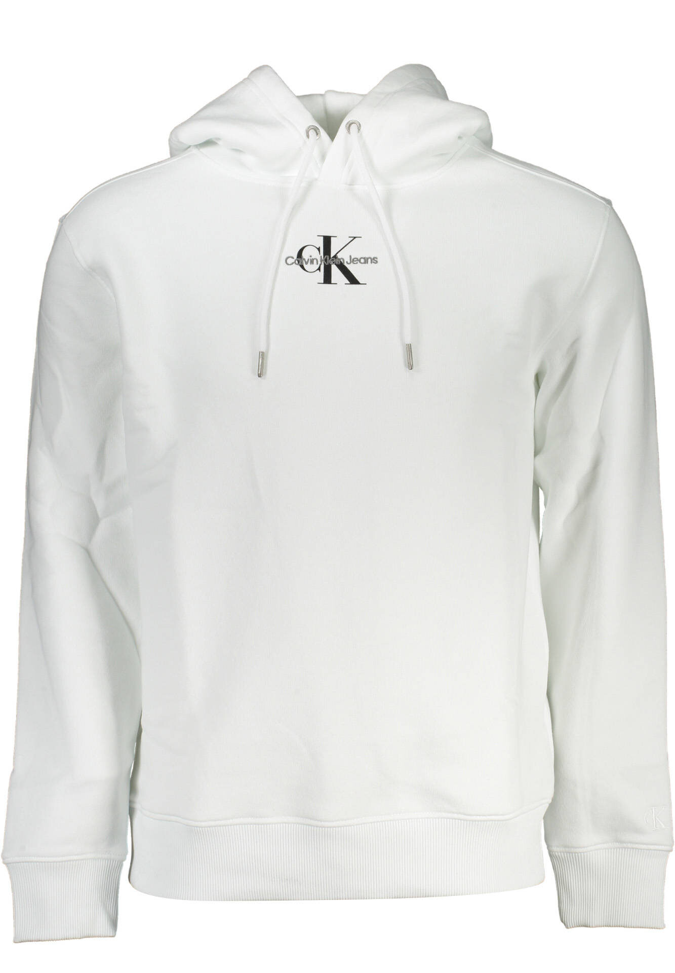 CALVIN KLEIN MEN'S WHITE ZIPLESS SWEATSHIRT