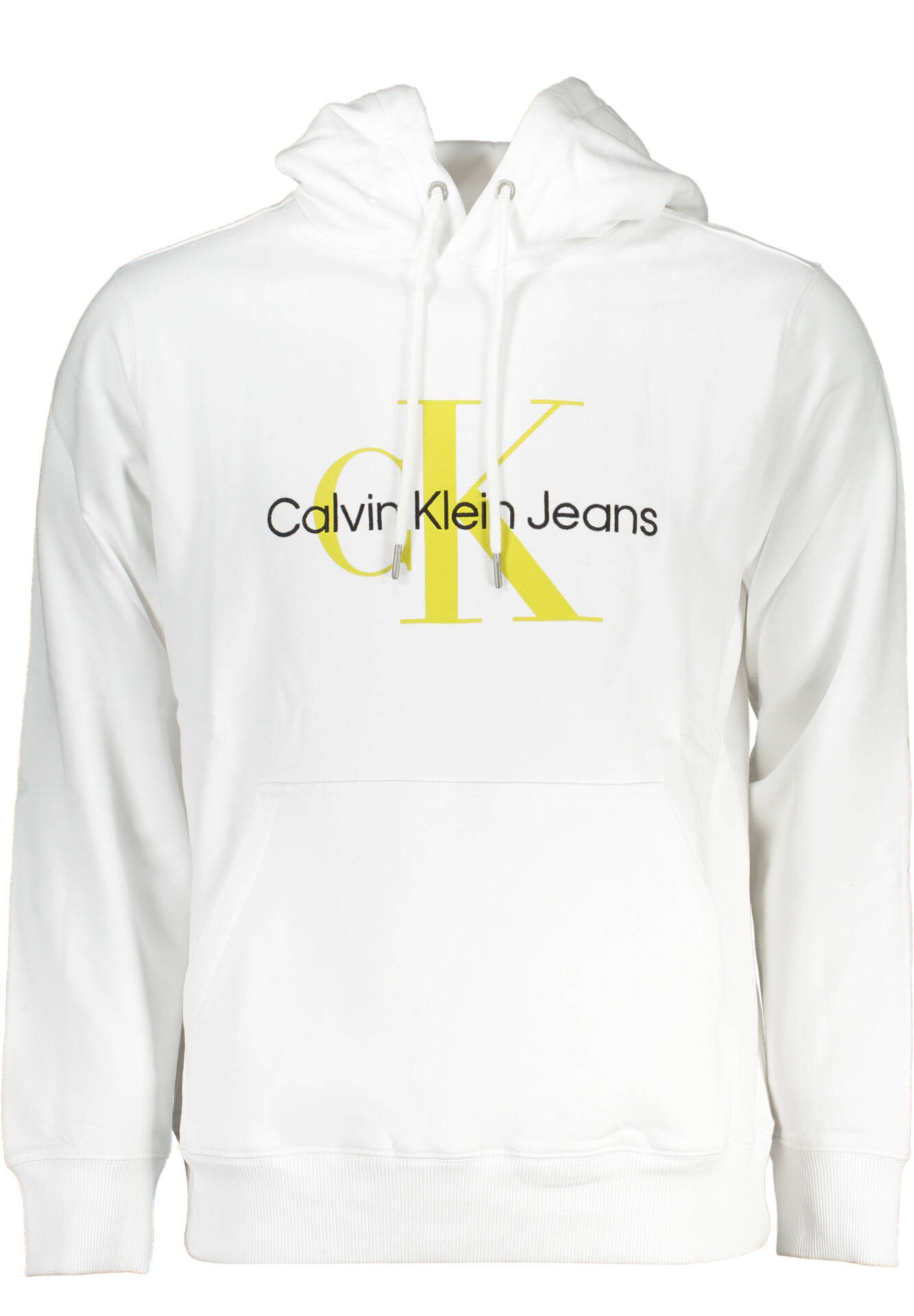 CALVIN KLEIN MEN'S WHITE ZIPLESS SWEATSHIRT