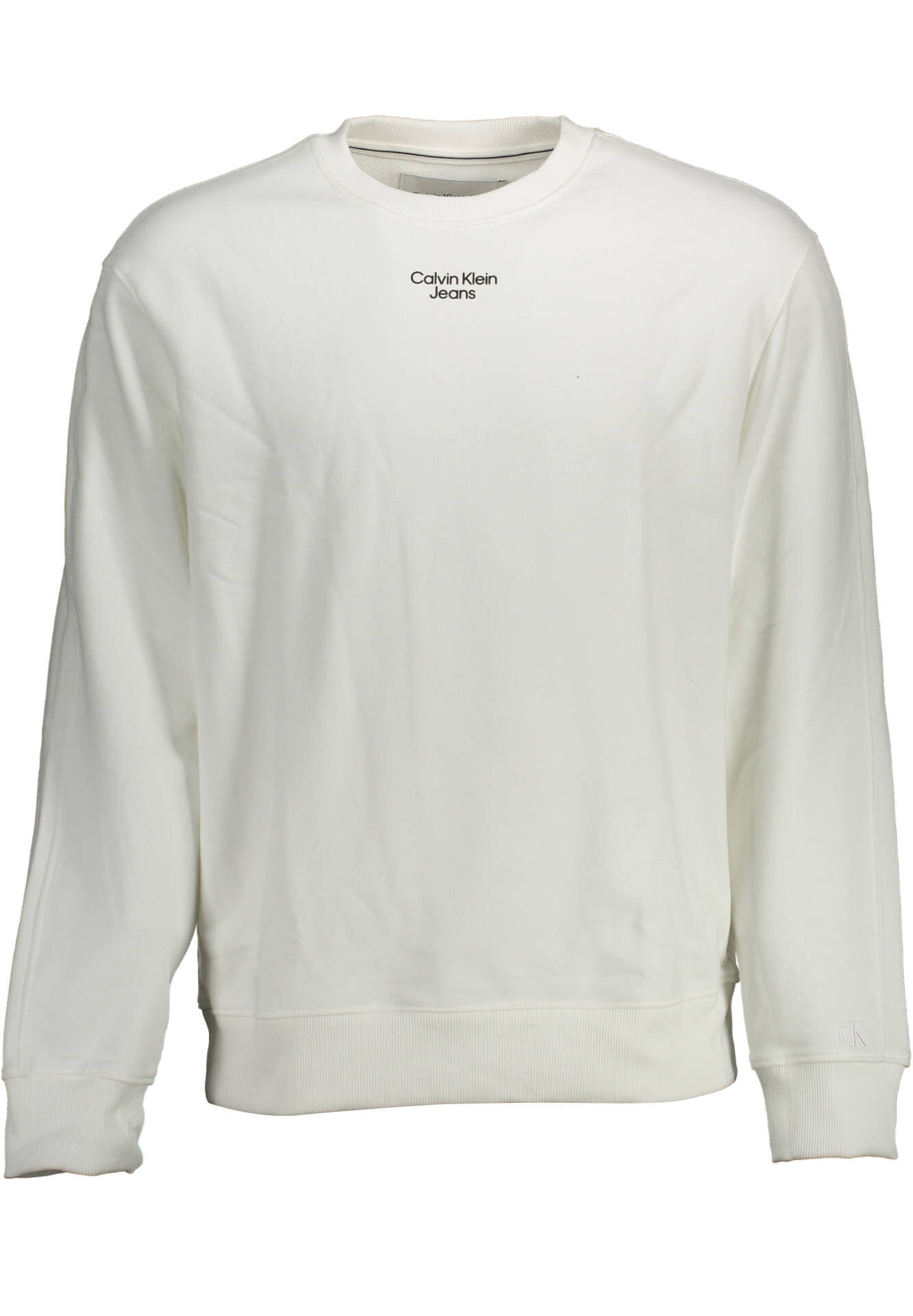 CALVIN KLEIN SWEATSHIRT WITHOUT ZIP MAN WHITE