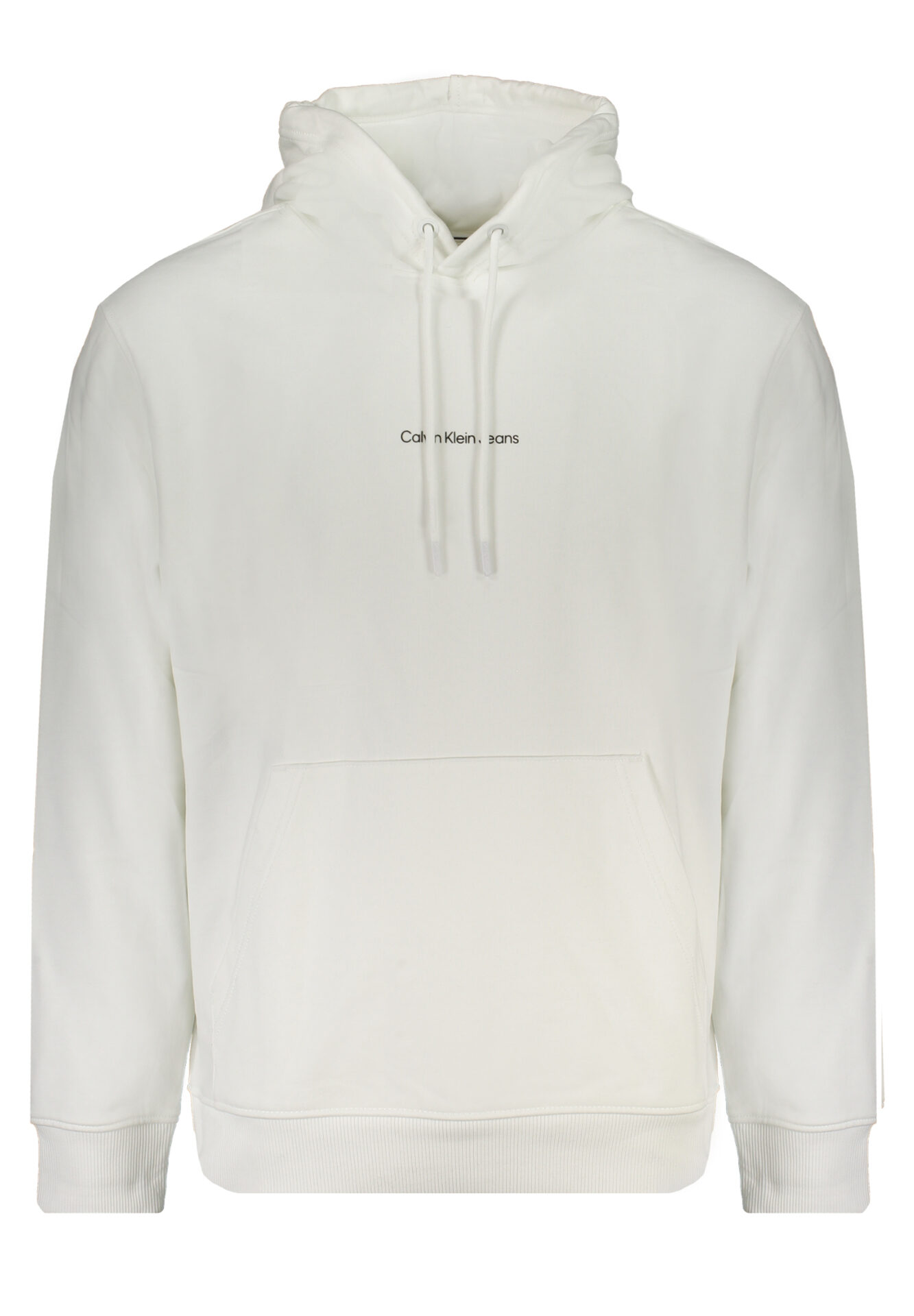 CALVIN KLEIN MEN'S WHITE ZIPLESS SWEATSHIRT