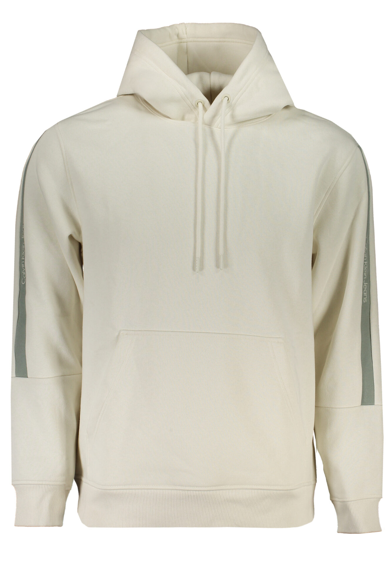 CALVIN KLEIN MEN'S WHITE ZIPLESS SWEATSHIRT