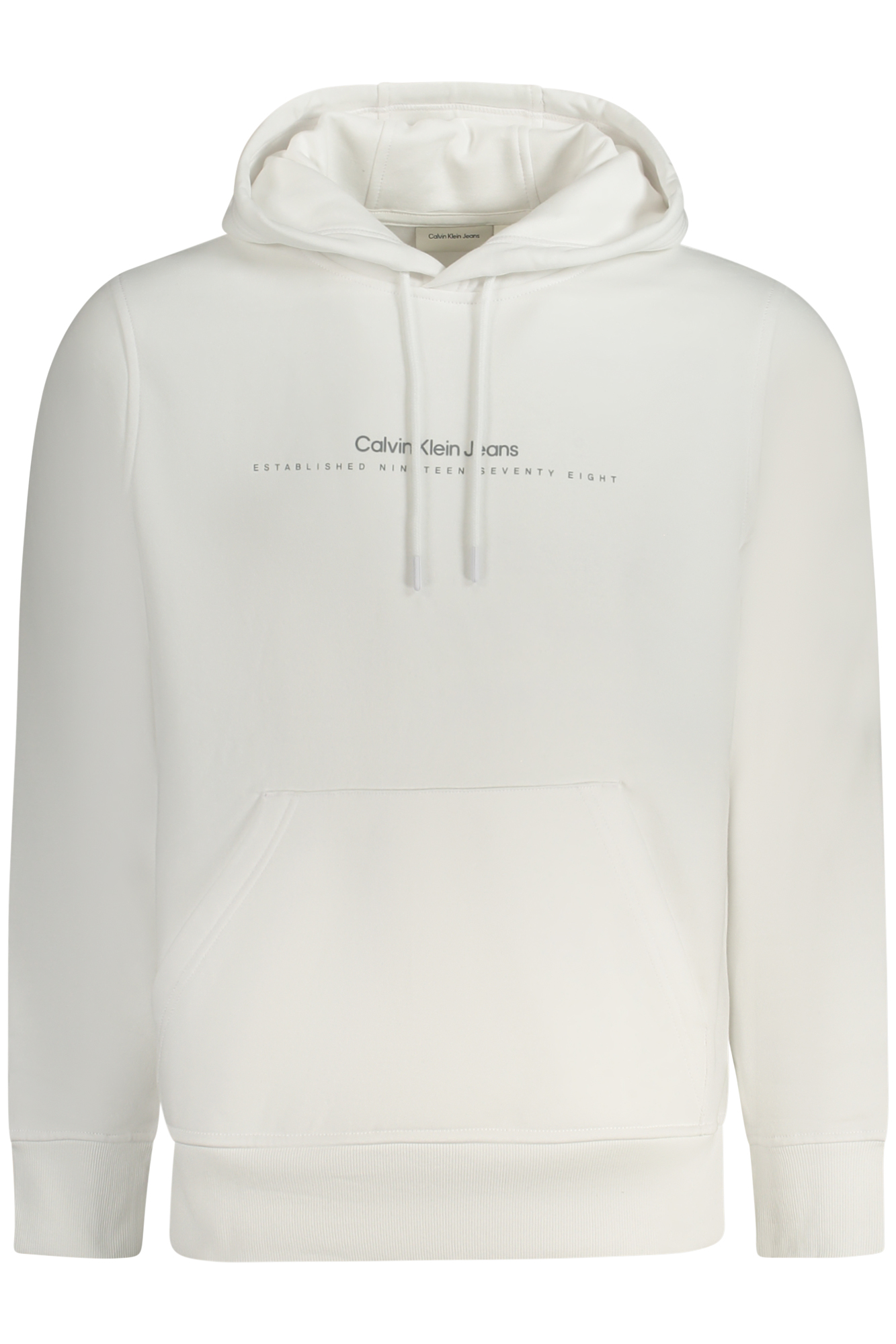 CALVIN KLEIN baltas vyriškas džemperis su užtrauktuku CALVIN KLEIN baltas vyriškas džemperis su užtrauktuku