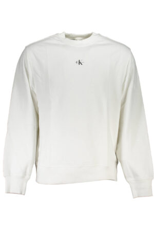 CALVIN KLEIN vyriškas užsegamas džemperis, baltas