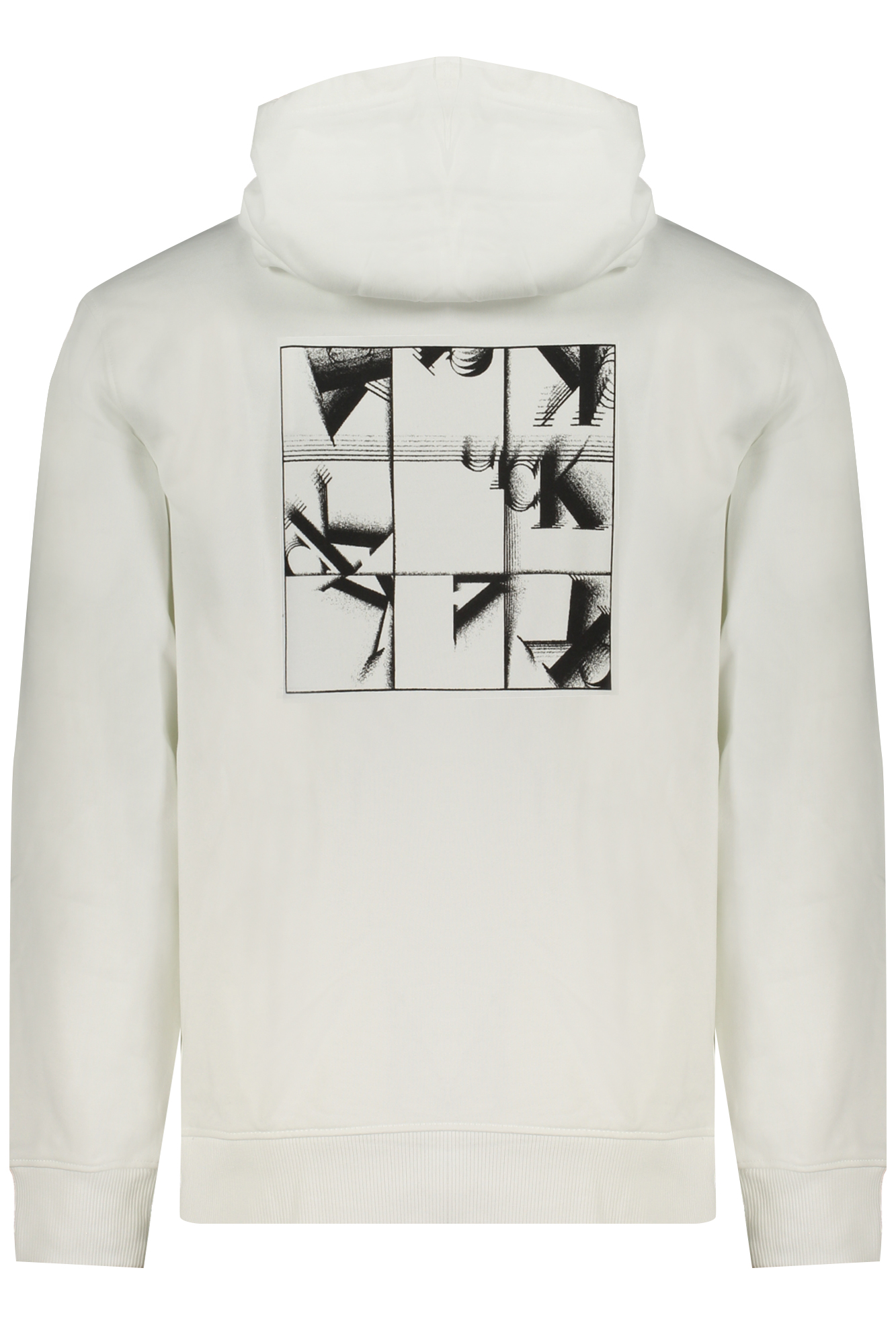CALVIN KLEIN baltas vyriškas džemperis be užtrauktuko CALVIN KLEIN baltas vyriškas džemperis be užtrauktuko - Image 2
