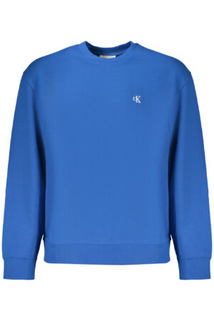CALVIN KLEIN MEN'S BLUE ZIP-UP SWEATSHIRT