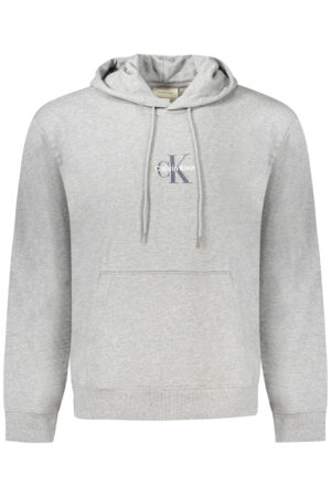 CALVIN KLEIN vyriškas užsegamas džemperis, pilkas
