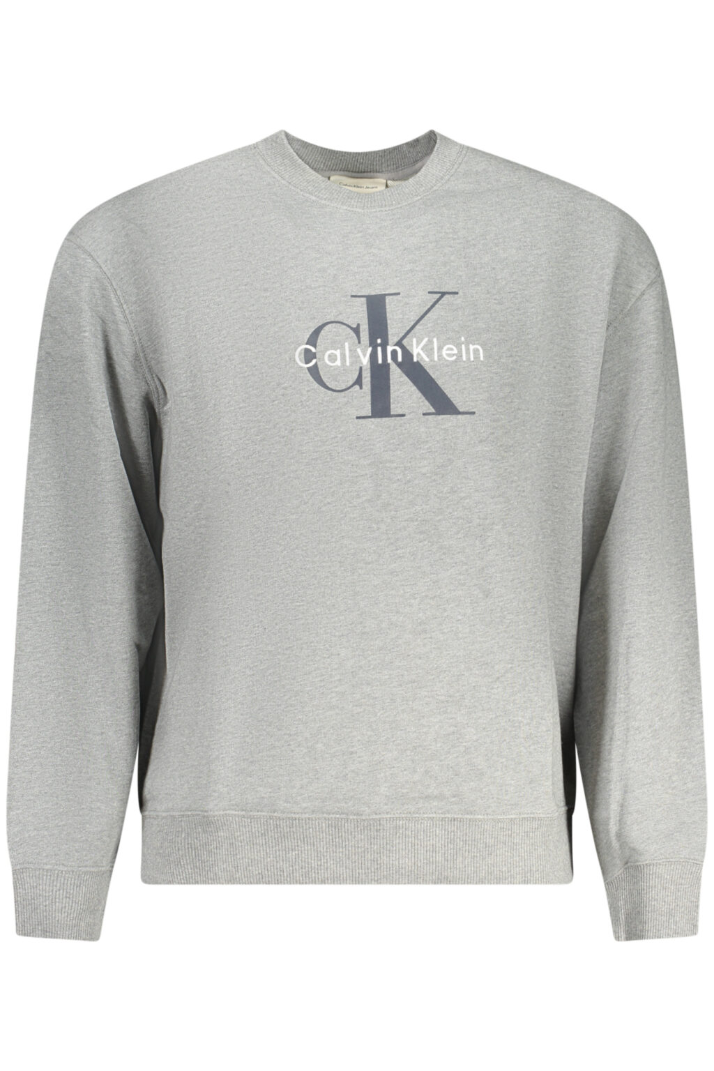 CALVIN KLEIN vyriškas pilkas džemperis su užtrauktuku