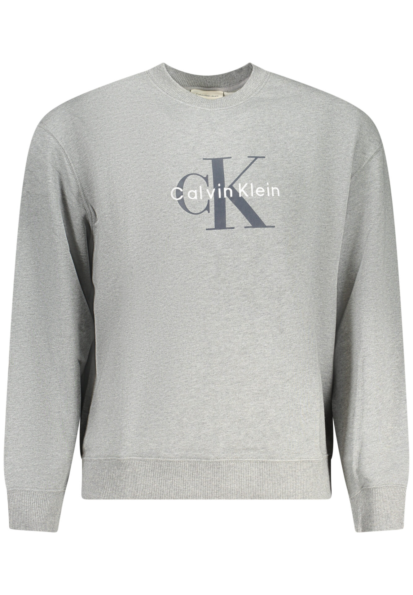 CALVIN KLEIN MEN'S GRAY ZIP-UP SWEATSHIRT