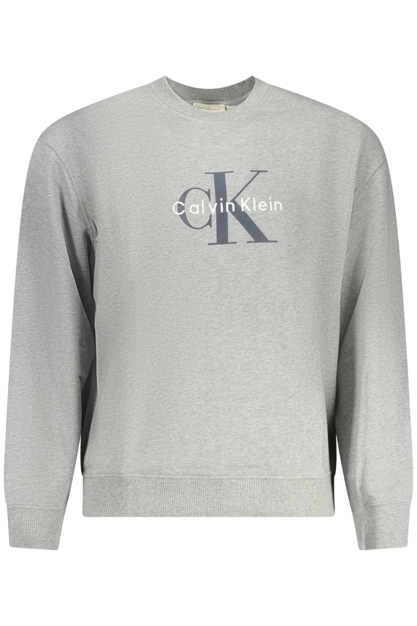CALVIN KLEIN MEN'S GRAY ZIP-UP SWEATSHIRT CALVIN KLEIN MEN'S GRAY ZIP-UP SWEATSHIRT
