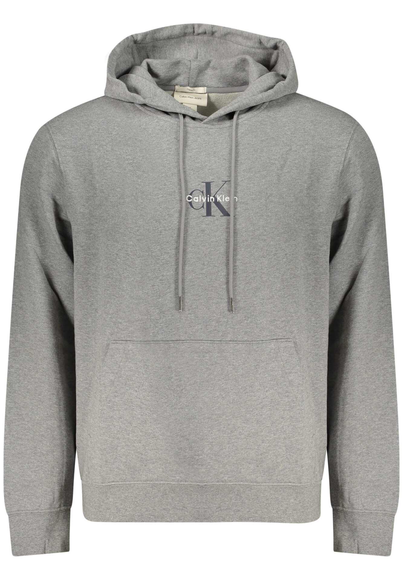 CALVIN KLEIN MEN'S GRAY ZIP-UP SWEATSHIRT