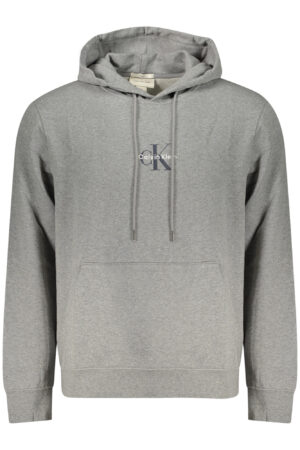 CALVIN KLEIN vyriškas džemperis su užtrauktuku, pilkas