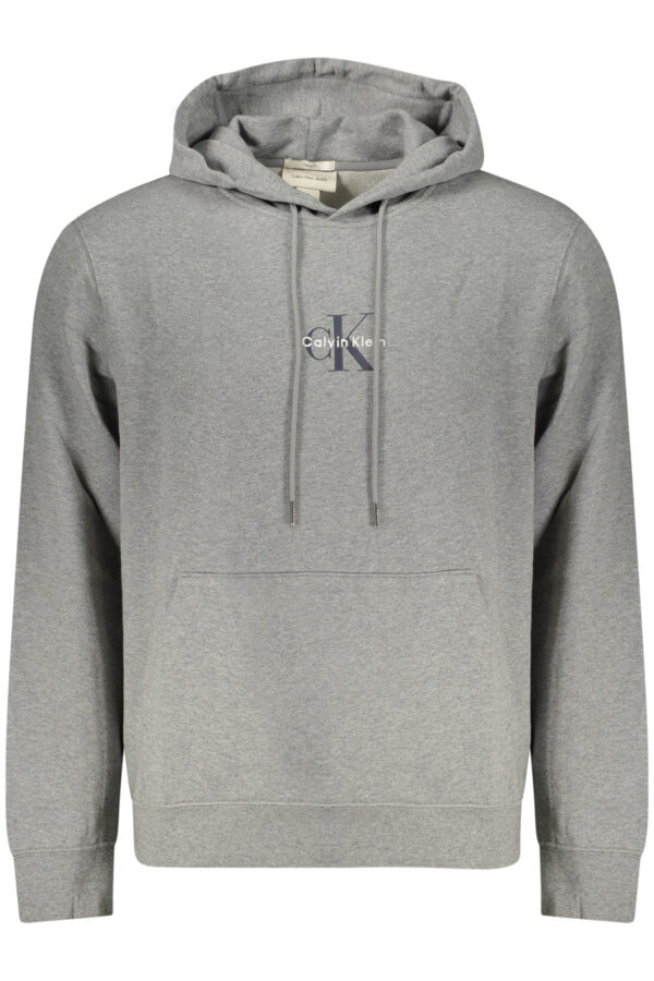 CALVIN KLEIN vyriškas džemperis su užtrauktuku, pilkas