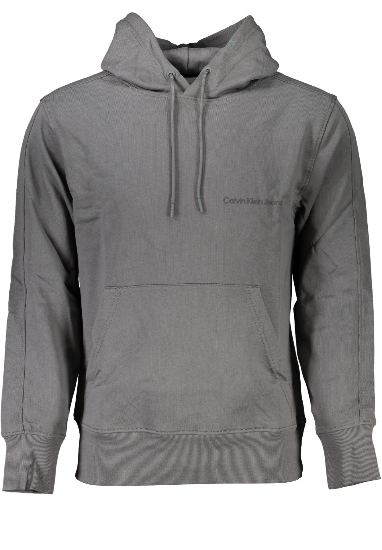 CALVIN KLEIN MEN'S GRAY ZIPLESS SWEATSHIRT