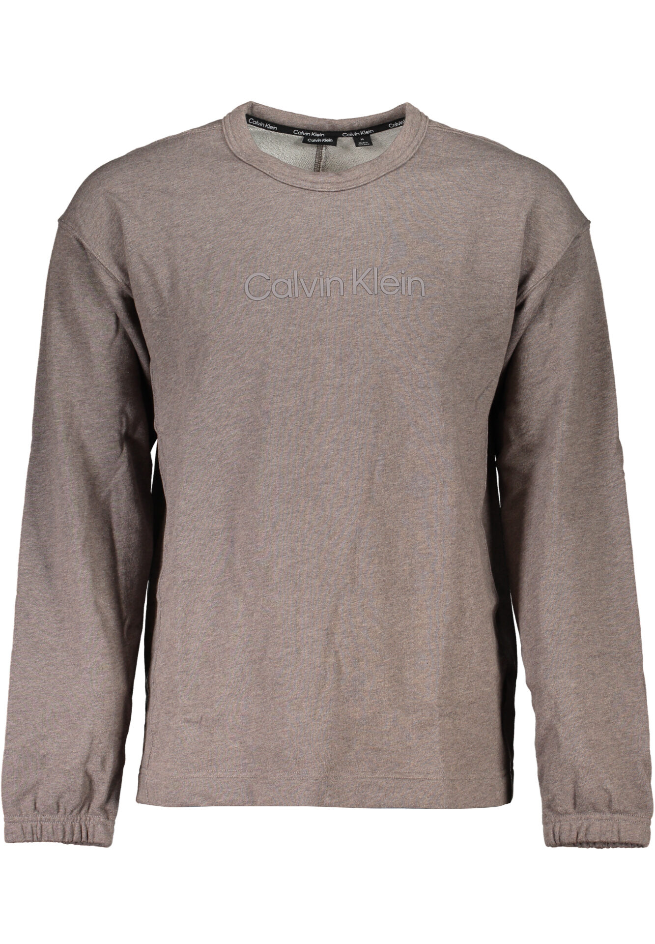CALVIN KLEIN MEN'S BROWN ZIPLESS SWEATSHIRT