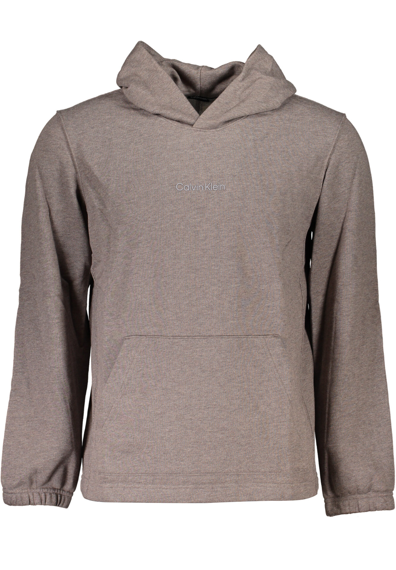 CALVIN KLEIN MEN'S BROWN ZIPLESS SWEATSHIRT