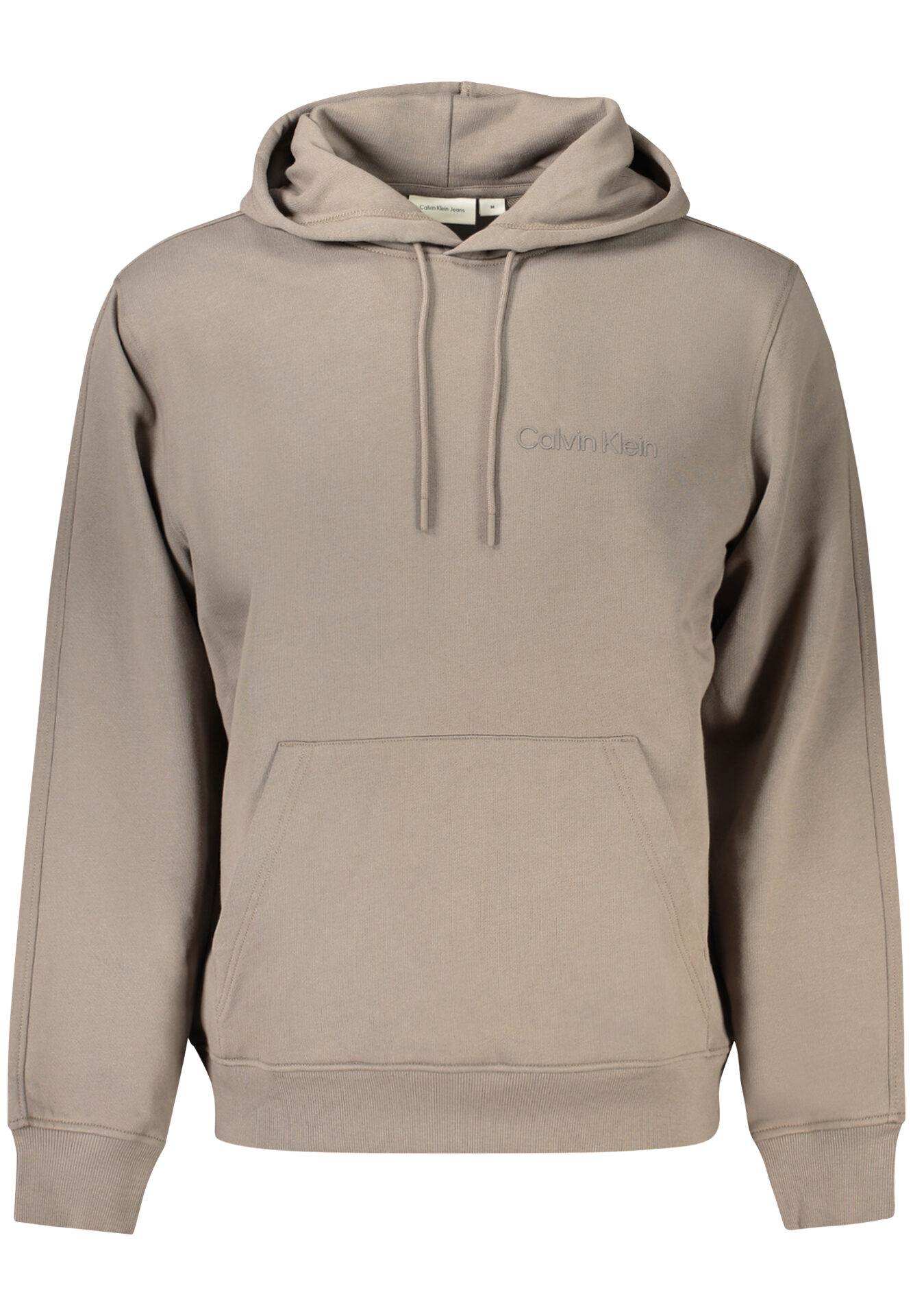 CALVIN KLEIN MEN'S BROWN ZIP-UP SWEATSHIRT
