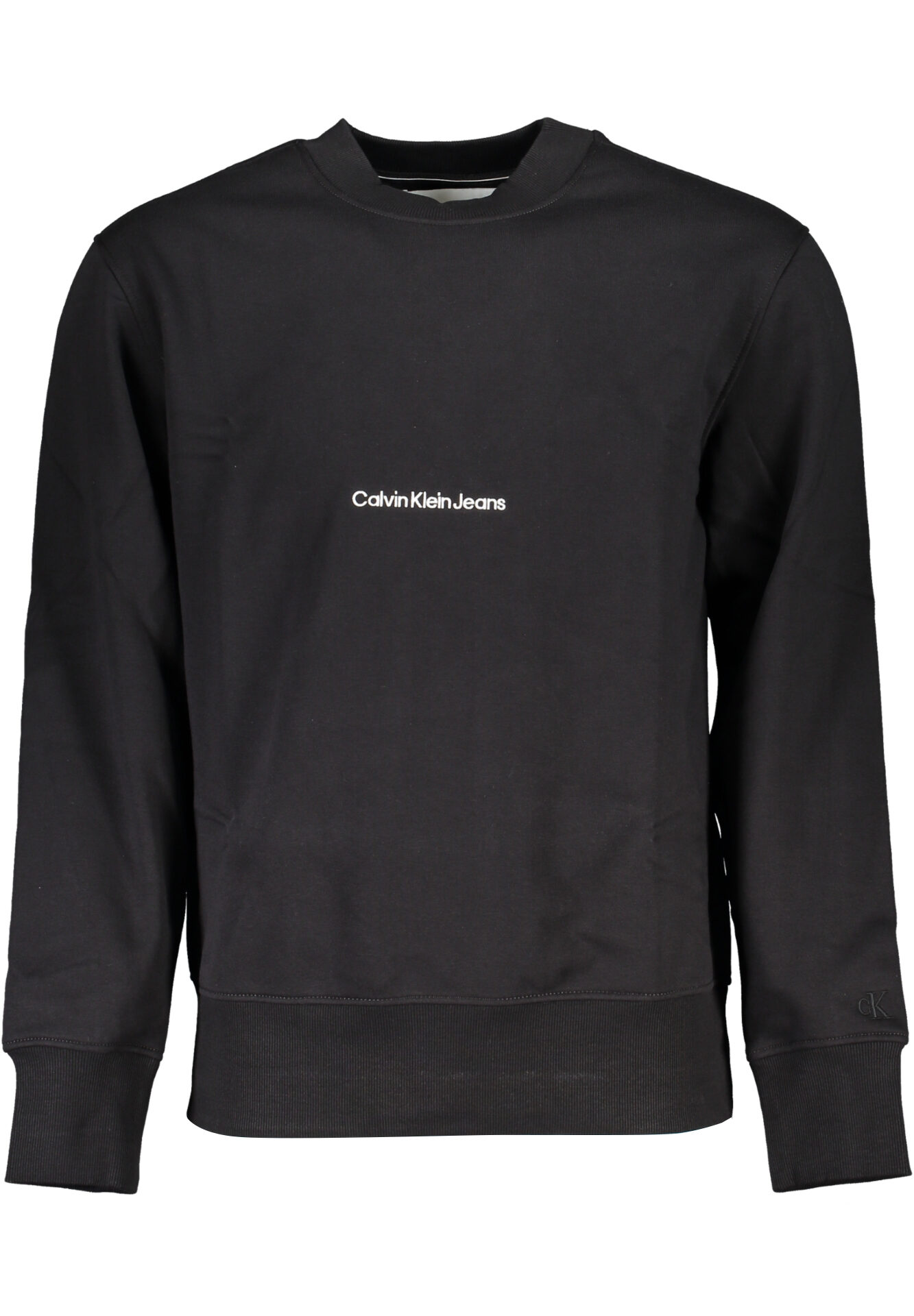 CALVIN KLEIN MEN'S BLACK ZIPLESS SWEATSHIRT