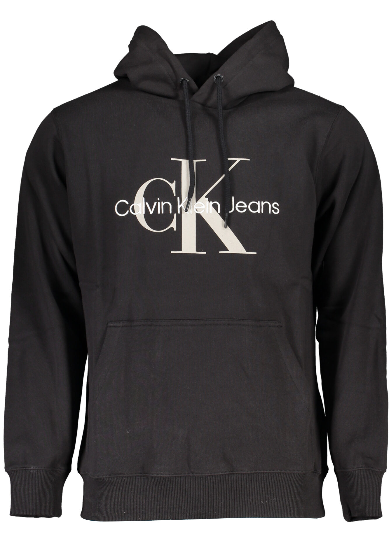 CALVIN KLEIN MEN'S BLACK ZIPLESS SWEATSHIRT