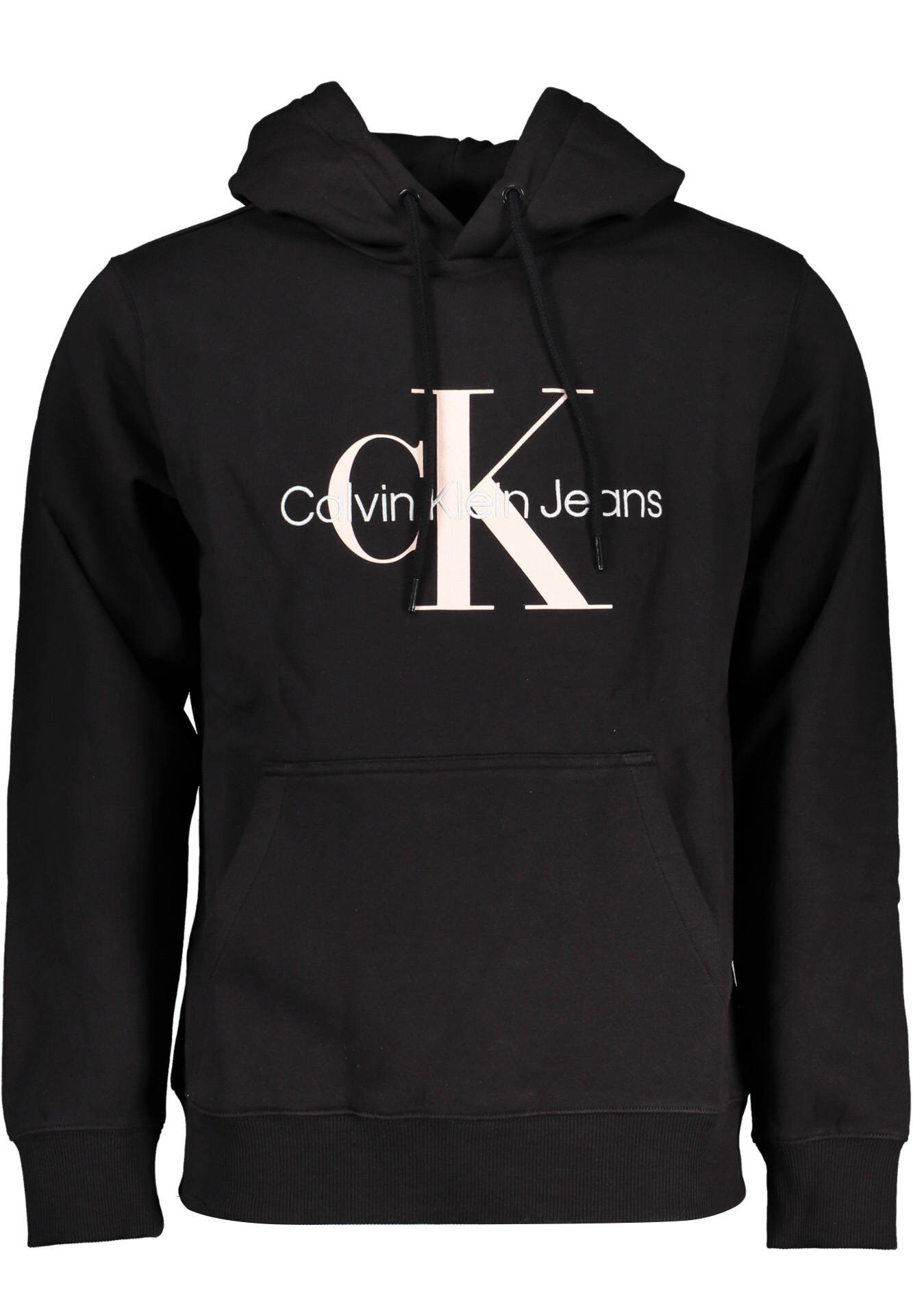 CALVIN KLEIN MEN'S BLACK ZIPLESS SWEATSHIRT
