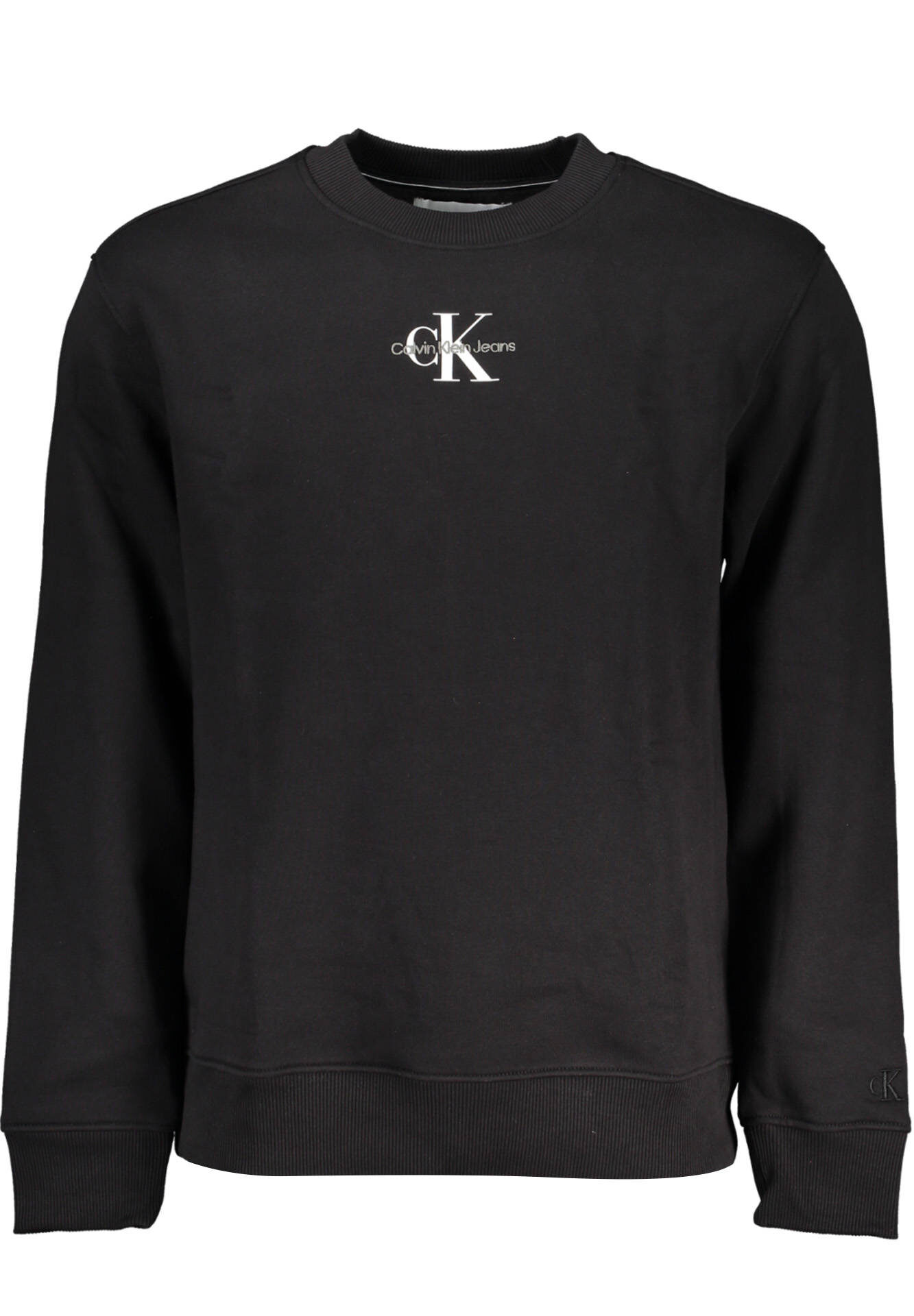CALVIN KLEIN MEN'S BLACK ZIPLESS SWEATSHIRT