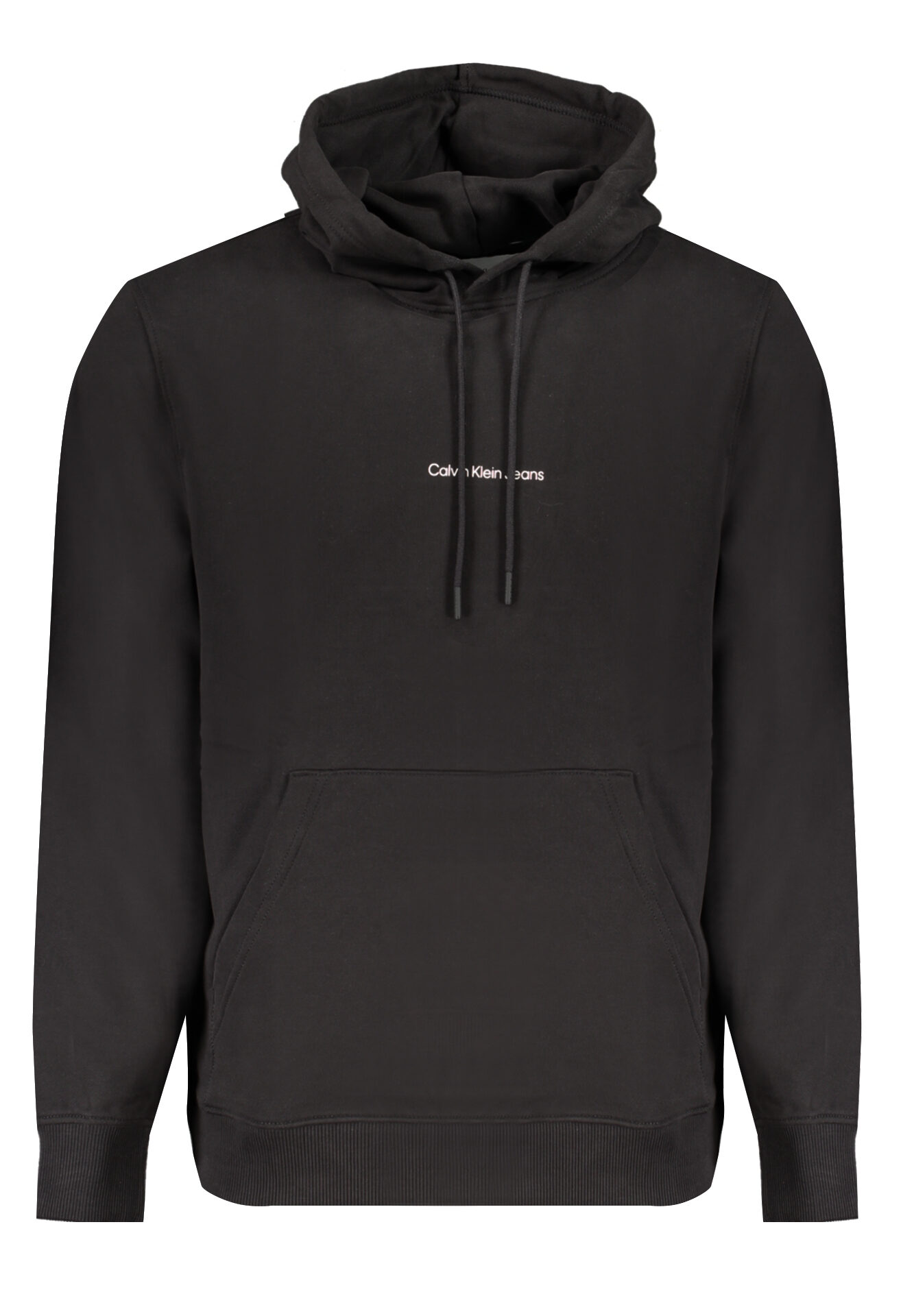 CALVIN KLEIN MEN'S BLACK ZIPLESS SWEATSHIRT